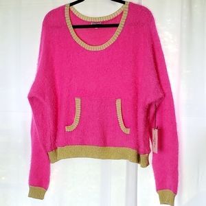 *sold* Juicy Couture hot pink fuzzy sweater